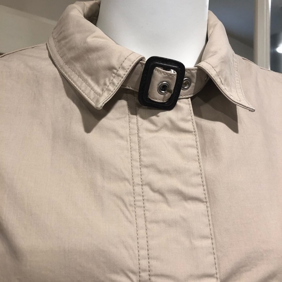 GAP Raincoat Jacket Macintosh Beige Size M - Picture 3 of 8